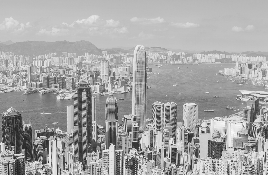 The Hong Kong city skyline used to show the launch of the Fairtree Global Emerging Markets Fund